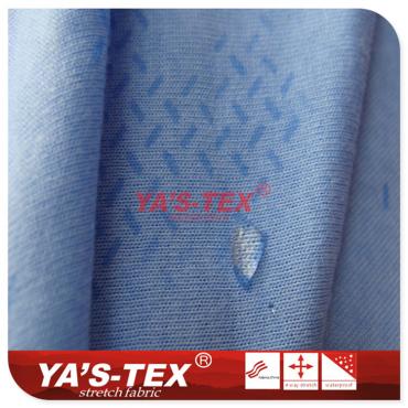 Polyester-Rayon blended four-way stretch, contact with water will change color【S1124】
