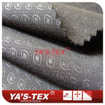 Polyester embossed four-way stretch hair cloth【S6002】