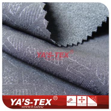 Nylon polyester blended four-way stretch, embossed jacquard【N6001】